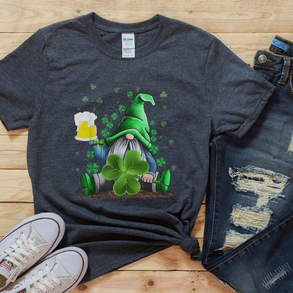 FUNNY ST PATRICK'S DAY SHIRT, CUTE GNOME ST PATTYS